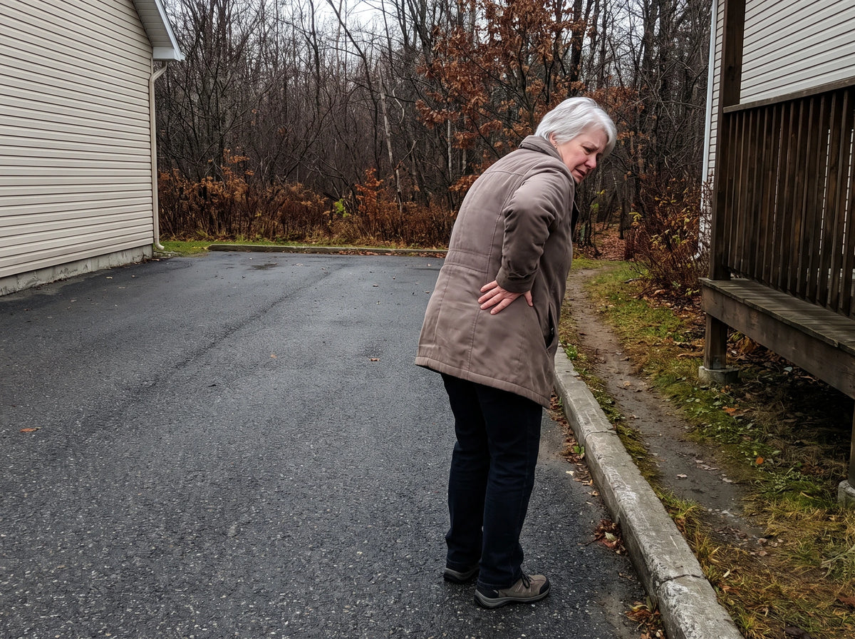 Au bout de la rue, là où le sentier commence, elle s'est arrêtée, une main sur la hanche, vue de quelques pas en arrière