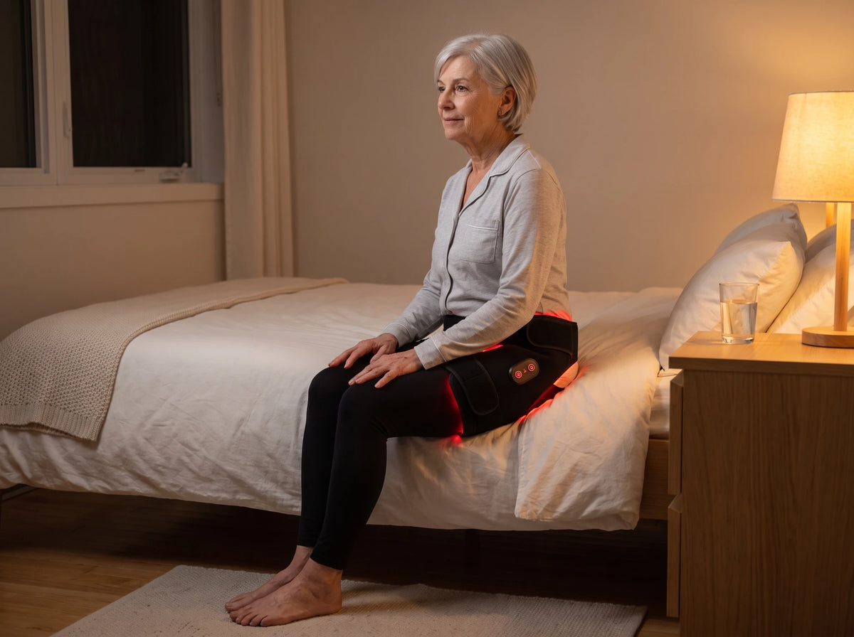 Le soir, assise au bord du lit, Verudia d'un seul côté