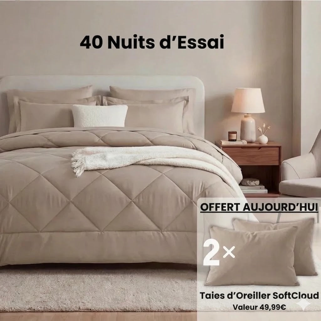 Verudia DreamWrap® — La Couette Qu'on Lave Comme un Drap