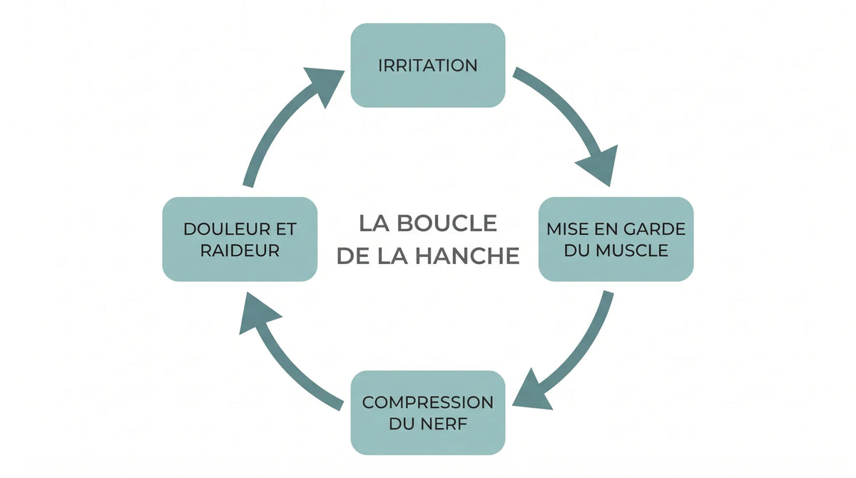 Les quatre étapes de la boucle de la hanche