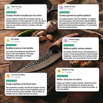 Verudia – Couteau de Chef Japonais Tsuchime