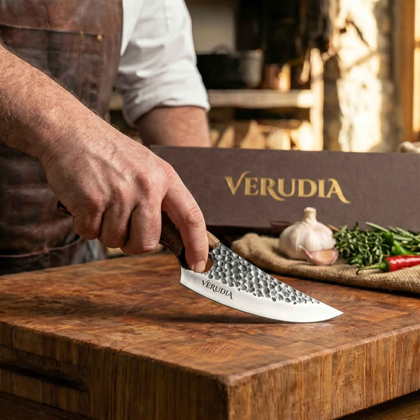 Verudia – Couteau de Chef Japonais Tsuchime
