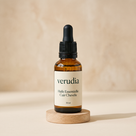 Huile essentielle cuir chevelu Verudia