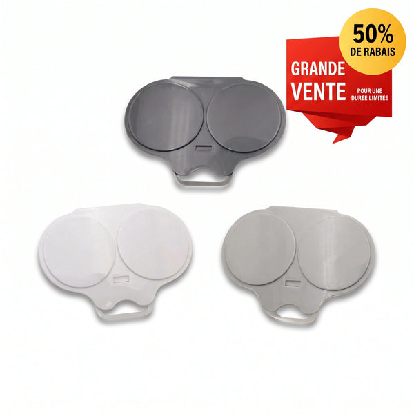 Pocheuse à œufs micro-ondes en gris anthracite, blanc et gris pâle — 50 % de rabais