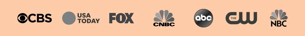 Vu à CBS, USA Today, FOX, CNBC, ABC, The CW, NBC