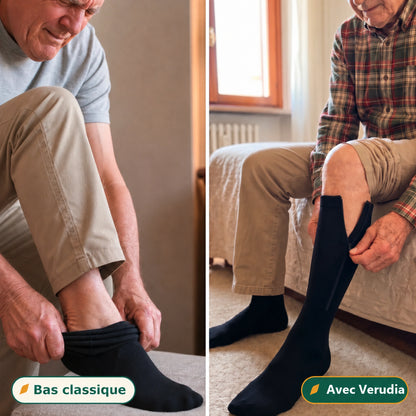 Bas classique contre bas zippé Verudia