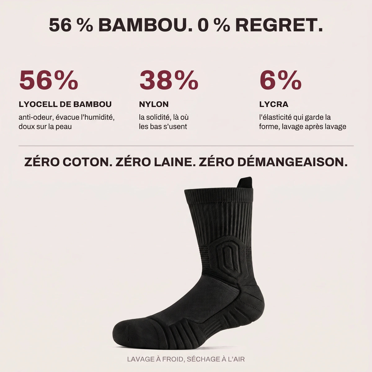 56 % bambou, 0 % regret