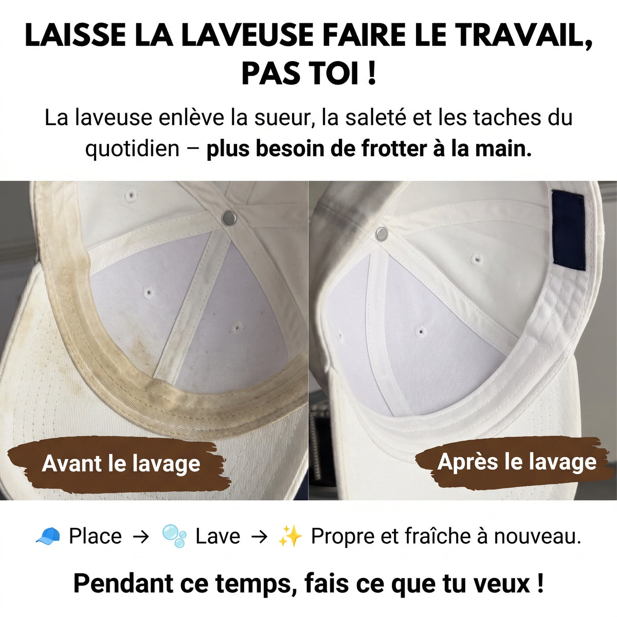 Laisse la laveuse faire le travail