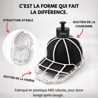 Le cadre soutient la couronne et la visière